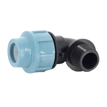 Колено компрессионное (угол) Unidelta 25 х ¾" с наружной резьбой